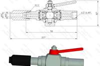 Кран сферический КС2-10x25-лс-9